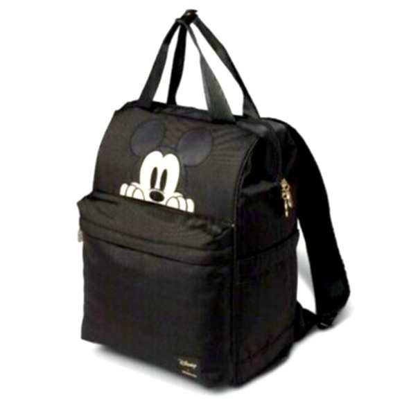 Disney Mickey Mouse Insulated Cooler Backpack 24 Can Capacity Black NWT - Picture 1 of 14